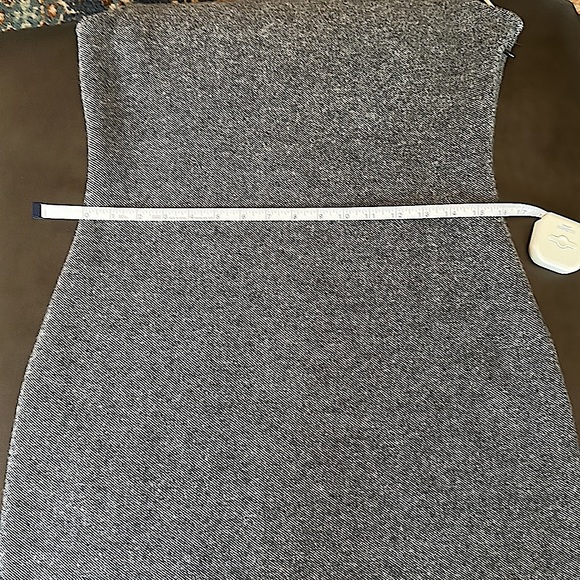 🌸 NWT Christian DIOR Cashmere & Lamb Wool Sheath Dress Grey Cream size 12 - Picture 10 of 11